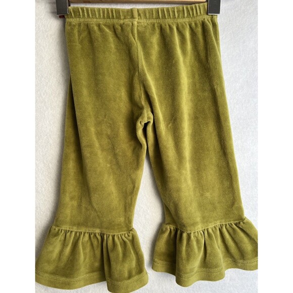 Matilda Jane size 2 Character Counts Green Velour‎ Pear Big Ruffles  EUC - Picture 5 of 11